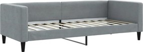 vidaXL világosszürke szövet kanapéágy keret 80 x 200 cm