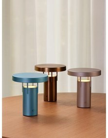 Világosszürke LED dimmelhető asztali lámpa (magasság 20 cm) BringMe – Hübsch