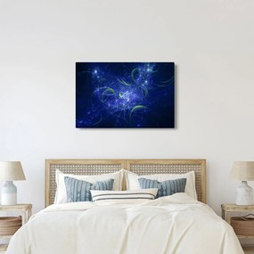 Kép - kék absztrakció (90x60 cm)