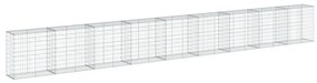 horganyzott vas gabion kosár fedéllel 900 x 50 x 100 cm