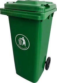 Hulladéktároló 120L zöld