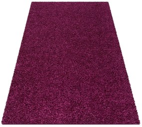 Gyönyörű lila Shaggy szőnyeg Szélesség: 140 cm | Hossz: 190 cm