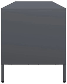 antracit hidegen hengerelt acél TV-szekrény 135x39x43,5 cm
