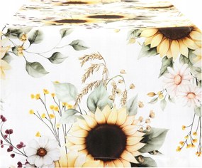 Asztalterítő 40x140 Foltálló Napraforgós Futópad 10662