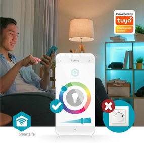 Nedis WIFILAC31WT - LED RGBW Dimmelhető lámpa LED/18W/230V 2700-6500K Wi-Fi