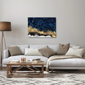 Kép - Sötétkék márvány (üvegen) (70x50 cm)