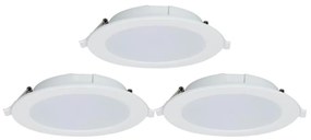 Aigostar-KÉSZLET 3x LED Dimmelhető beépíthető lámpa MESH 9W/230V 2700K-6500K átm. 14,5 cm