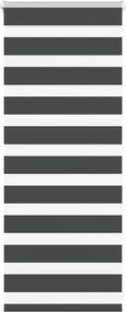 vidaXL zebrafüggönnyel fekete szövetszélesség 55,9 cm poliészter