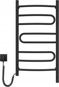 Elektromos fürdőszobai radiátor 480х800 Pirouette Fekete