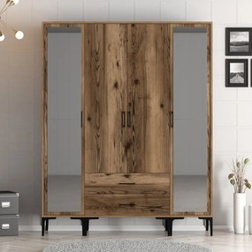Kumsal gardróbszekrény, dió, 160 cm – TR845HCT5477