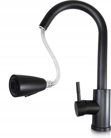 Konyhai Csaptelep Álló Mosogató Csaptelep Kihúzható Kifolyócső Matt