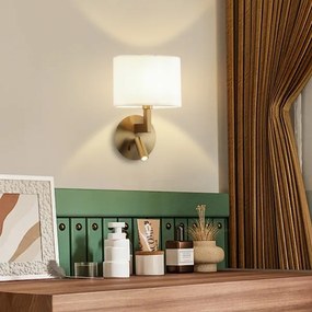 Brilagi - LED Fali lámpa DAYA 1xE14/40W/230V + LED/3W fehér/matt króm