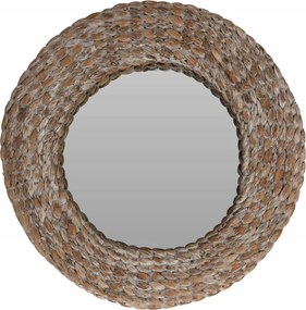 Kerek fürdőszobai tükör nappaliba Fonott Keret