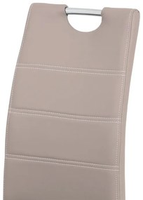 Bézs Étkezőszék Ekolbőr Kárpittal. HC-484 LAN