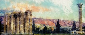 Kép - akropolisz, Athens, Görögország (120x50 cm)