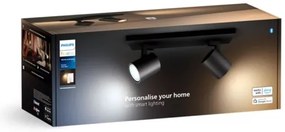 Philips - LED Dimmelhető spotlámpa Hue RUNNER 2xGU10/4,2W/230V + távirányító fekete