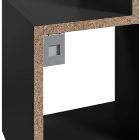 Fali polc ALITTY 96x46 cm, fekete