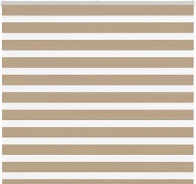 vidaXL zebrafüggönnyel homokbarna szövetszélesség 155,9 cm poliészter