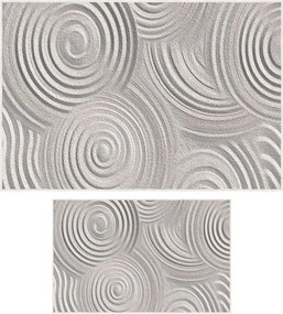 Világosszürke fürdőszobai kilépő szett 2 db-os 60x100 cm – Foutastic