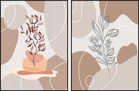 Grafika két poszter képek 2db boho minták 13x18