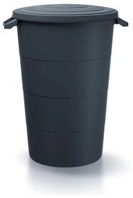 Kerti műanyag tartály füllel, 160 l, antracit