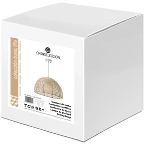 Natúr színű rattan mennyezeti lámpa rattan búrával ø 38 cm Natural Way – Casa Selección