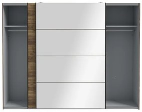 Gardróbszekrény tükörrel OREN 270x210 cm artisan tölgy