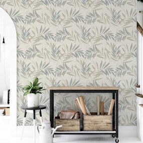Arthouse Signature 1 Luxury Leaf bézs-szürke leveles vlies tapéta – 299300