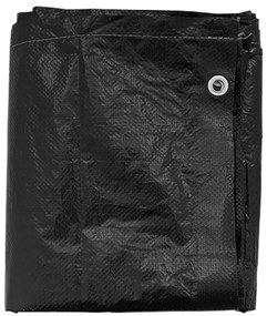 vidaXL L-alakú kerti bútor huzat 12 fűzőlyukkal 250 x 250 x 90 cm