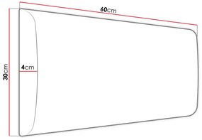 Előszoba bútor  Kendora 60 (6 db Pazara 60x30-as kárpitozott fali panelekkel) (fehér) (manila 32). 1054020