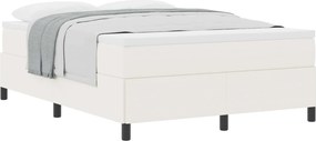vidaXL Boxrugós ágy Krém 140 x 190 cm Bársonyos szövet