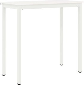 vidaXL Bárasztal Fehér 110 x 55 x 105 cm Tömör fenyőfa