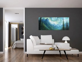 Kép - Táj Van Gogh érintésével (120x50 cm)