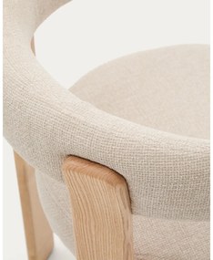 Bézs-natúr színű kőrisfa étkezőszék Granite – Kave Home