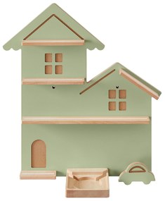 Toniebox polc, fali polc 35 figurának, gyermek polc, zöld