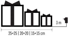 LED Karácsonyi dekoráció 72xLED/1,35W/230V ezüst