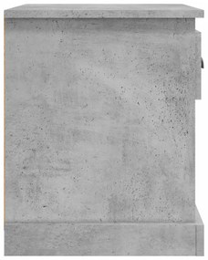 2 db betonszürke szerelt fa éjjeliszekrény 39 x 39 x 47,5 cm
