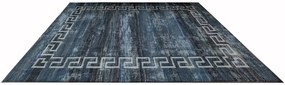 History csúszásgátlós szőnyeg 120 x 170 cm kék görög mintás