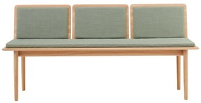 Világoszöld-natúr színű gyapjú pad Elba - Hammel Furniture