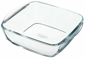 Pyrex üveg sütőedény négyzet alakú 2,2 l, 25 x 22x 7 cm