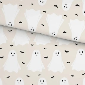 Gyerek pamut ágyneműhuzat GHOSTIE bézs Ágyneműhuzat mérete: 80 x 80 cm | 135 x 200 cm