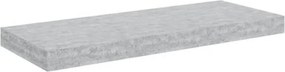 vidaXL betonszürke MDF lebegő fali polc 60 x 23,5 x 3,8 cm