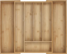 Állítható Bambusz Evőeszköztartó Tálca Fiókhoz