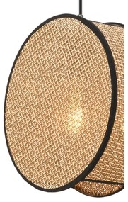 BIG DRUM kábeles függőlámpa 1xE27/60W/230V barna/fekete