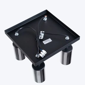 Sollux SL.1370 - Spotlámpa WINX 4xGU10/10W/230V fekete/króm