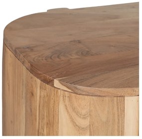 Natúr színű akácfa tálalószekrény 180x80x40 cm Creel – Ixia