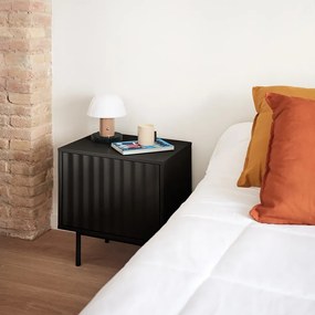 Fekete matt éjjeliszekrény Sierra – Teulat