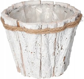 Virágcserép Fa Kéregvédő Fehér 17CM