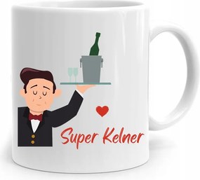 Pincérnek Ajándék Bögre Szuper Pincér fényképes nyomtatással