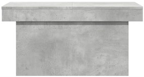 Betonszürke szerelt fa dohányzóasztal 100 x 55 x 40 cm